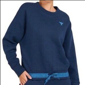 Under Armour Project Rock Pullover Sweater / Crew Neck - Size XS in Blue